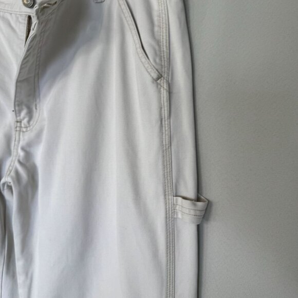 90s Vintage Gap 100% Cotton Bone Carpenter Mid Rise Straight Leg Jeans Size 10 - Picture 6 of 15